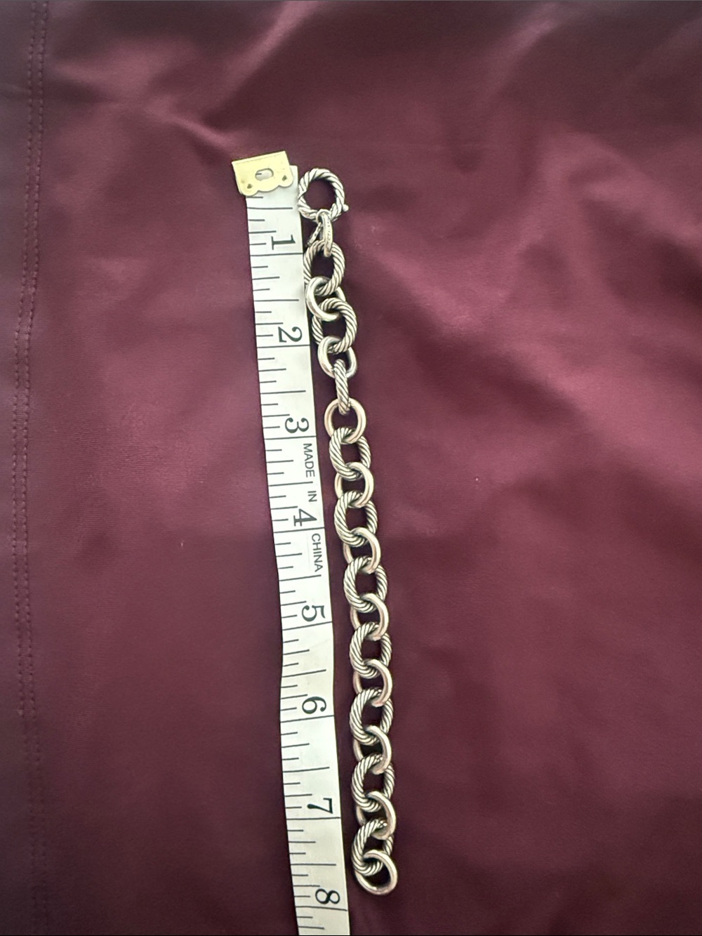 David Yurman Twisted Cable Round-Link Bracelet - Silver - Picture 5 of 5